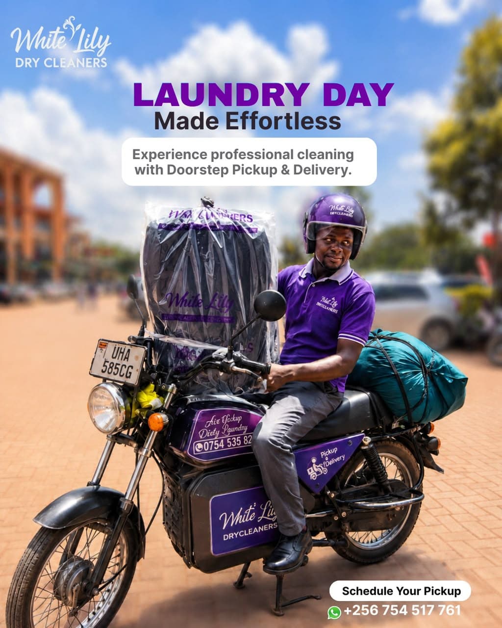 Laundry pickup and delivery service
